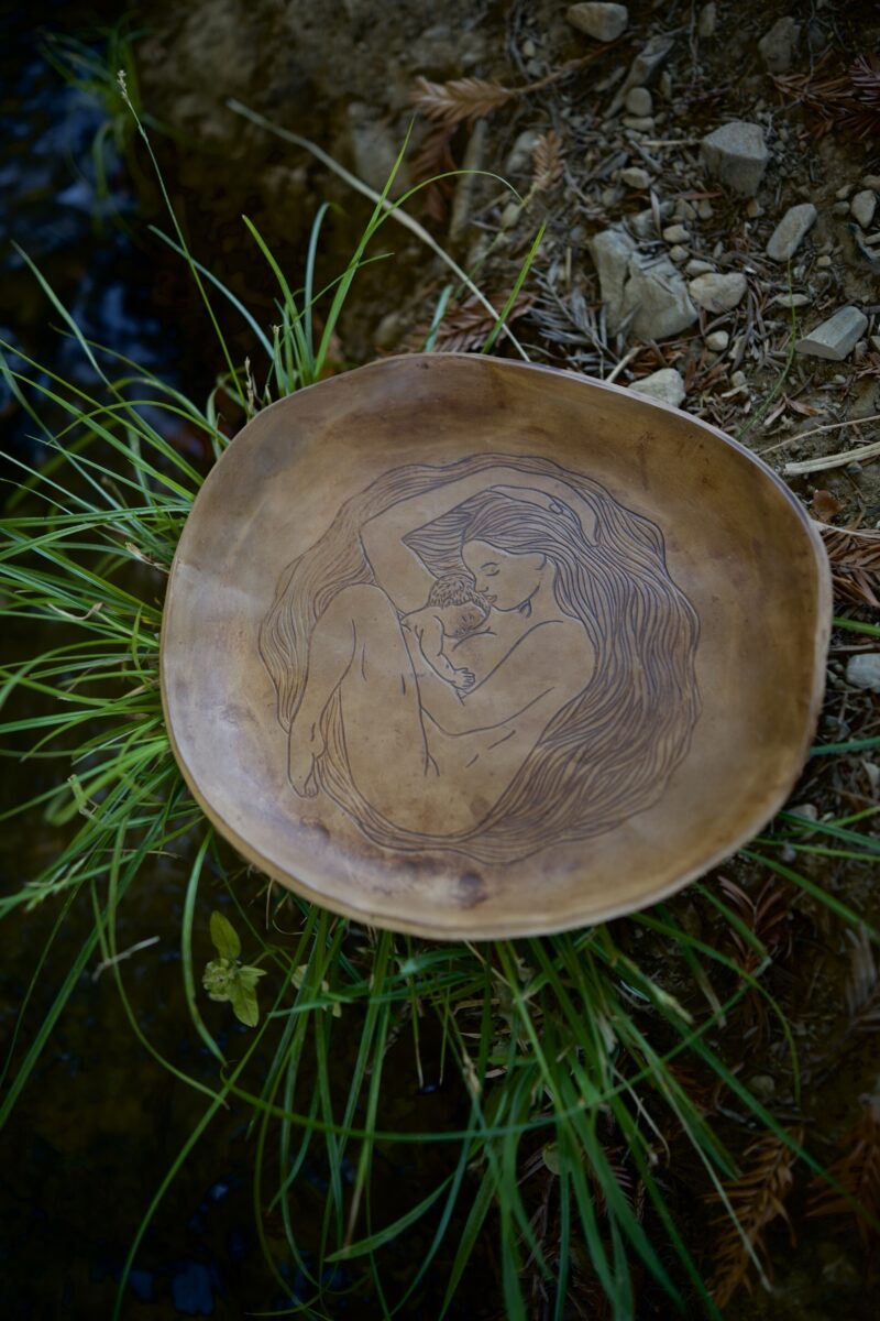 Breastmilk plate CUSTOM - a plate glazed with YOUR breastmilk