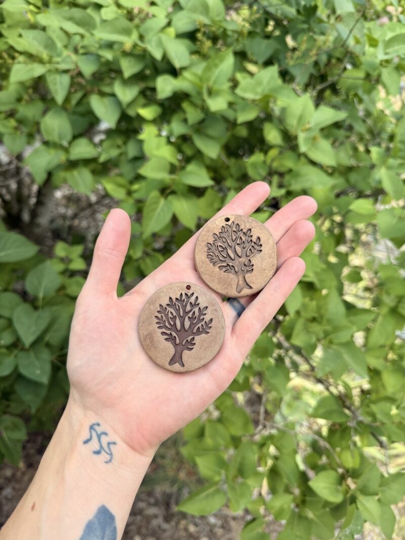 Clay amulet glazed with YOUR breastmilk
