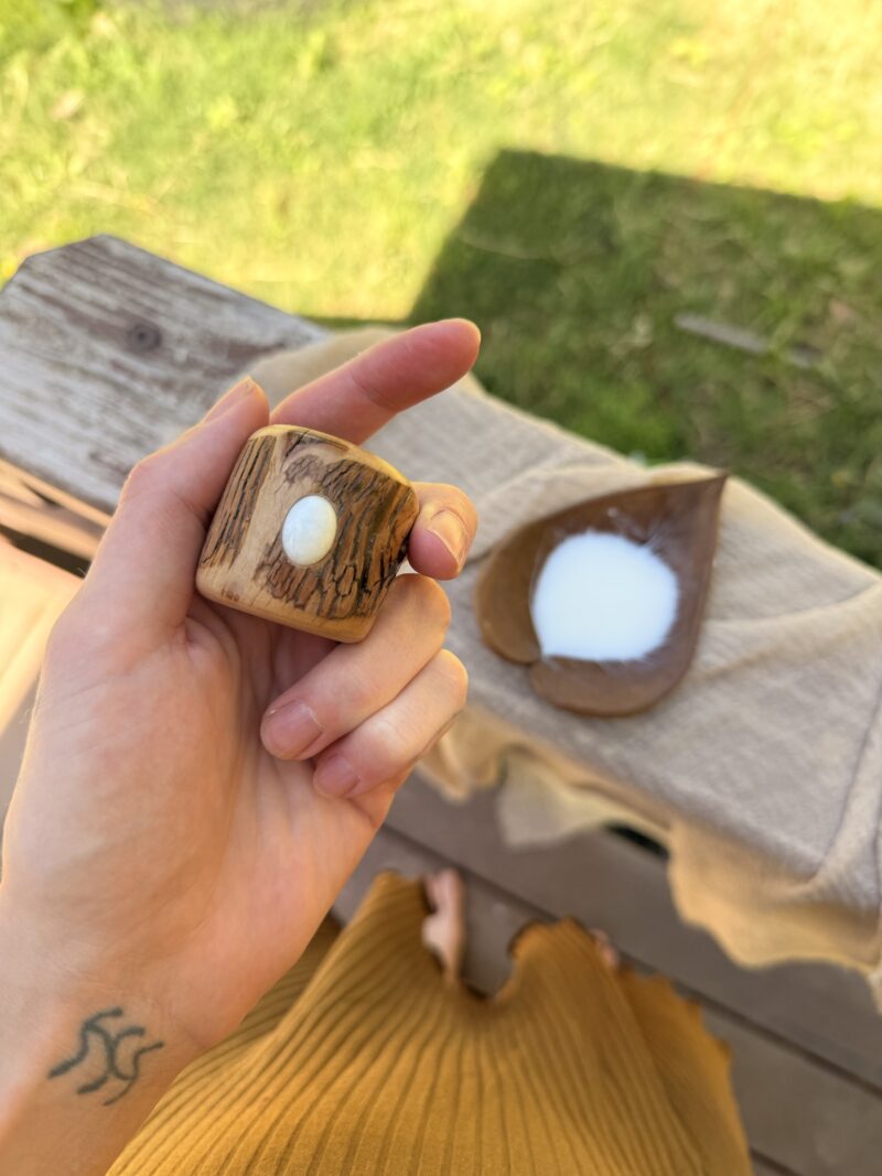 Giant dreadlock bead OR small dread bead with your own breast milk inlaid